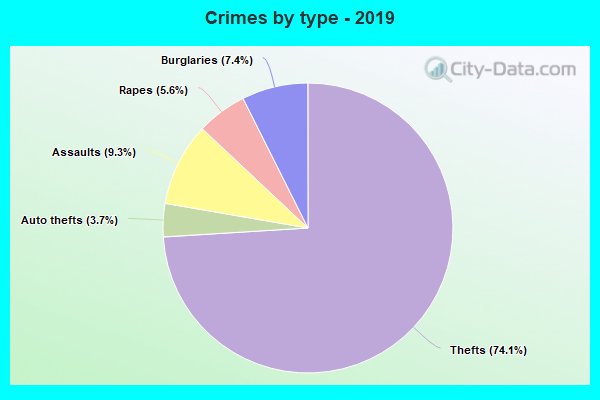 Crimes by type - 2019