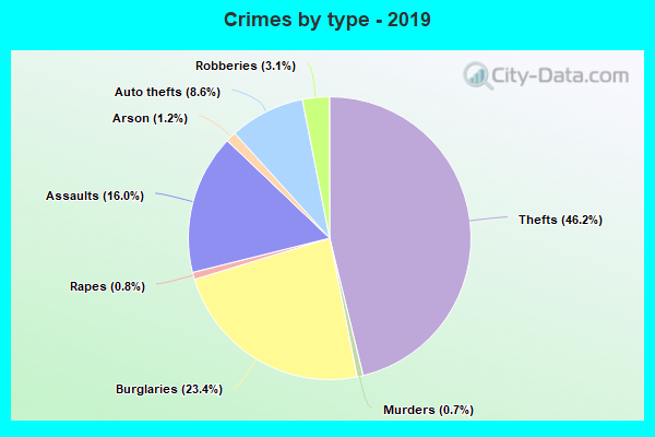 Crimes by type - 2019