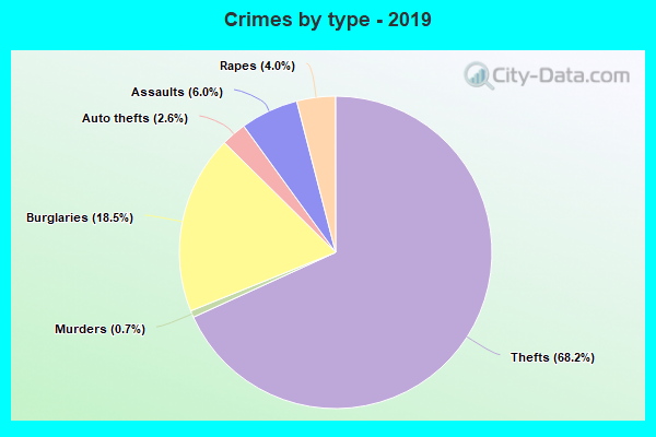 Crimes by type - 2019