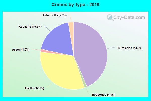 Crimes by type - 2019