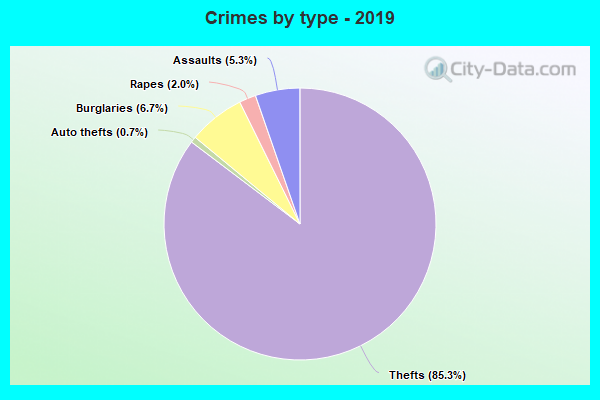 Crimes by type - 2019