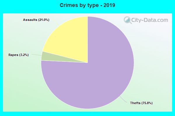 Crimes by type - 2019