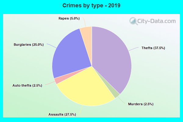 Crimes by type - 2019