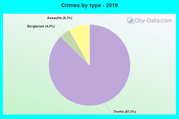 Crimes by type - 2019