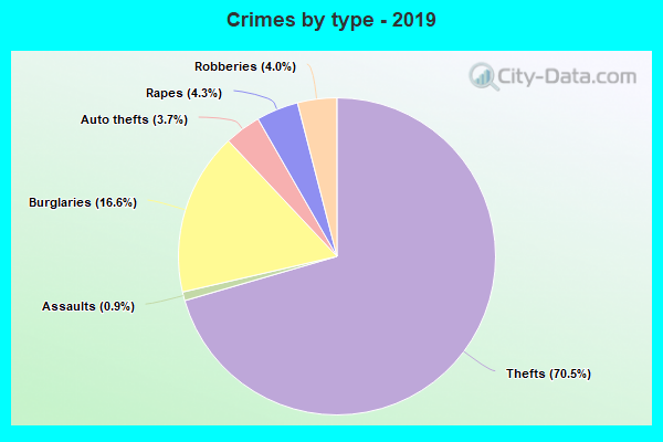 Crimes by type - 2019