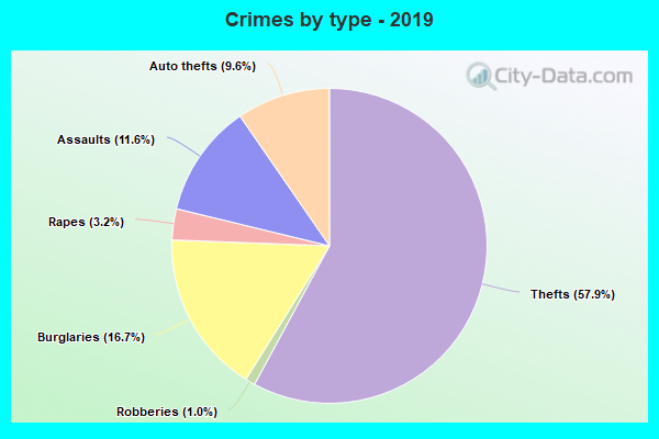 Crimes by type - 2019