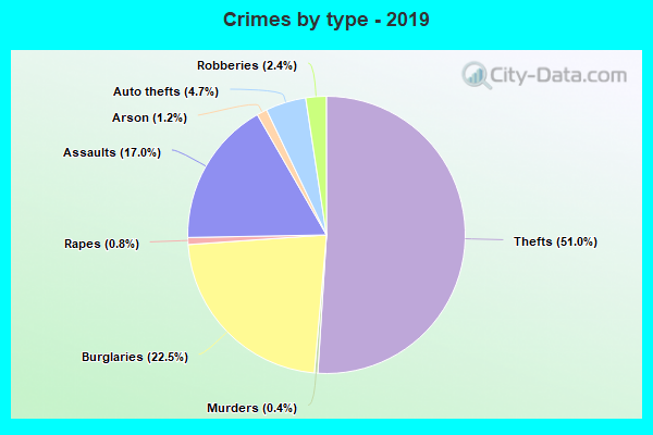 Crimes by type - 2019