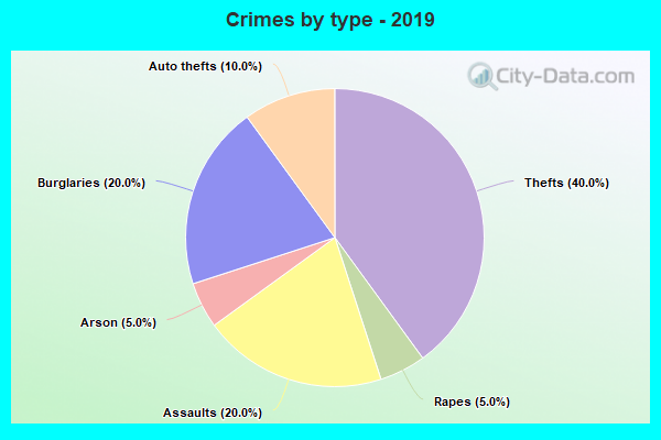 Crimes by type - 2019