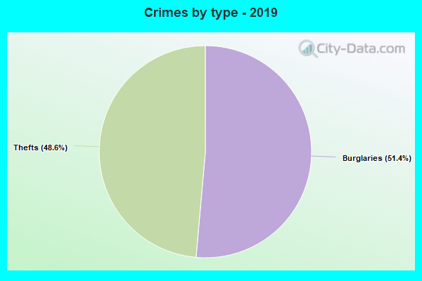 Crimes by type - 2019