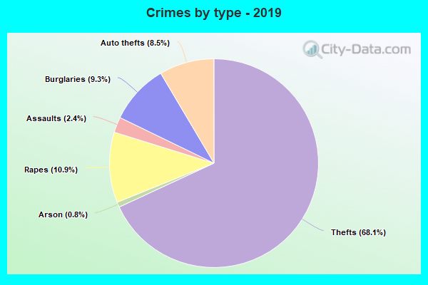 Crimes by type - 2019