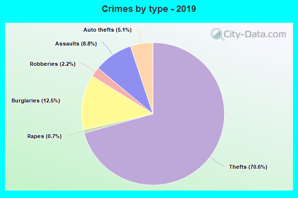 Crimes by type - 2019