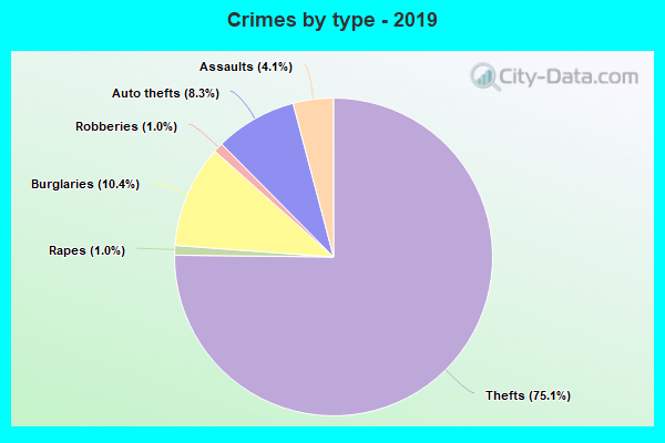 Crimes by type - 2019