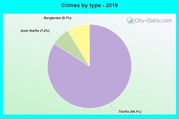 Crimes by type - 2019