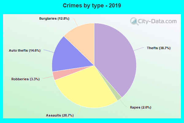 Crimes by type - 2019