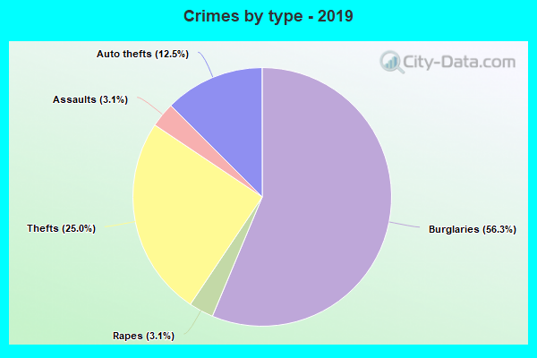 Crimes by type - 2019