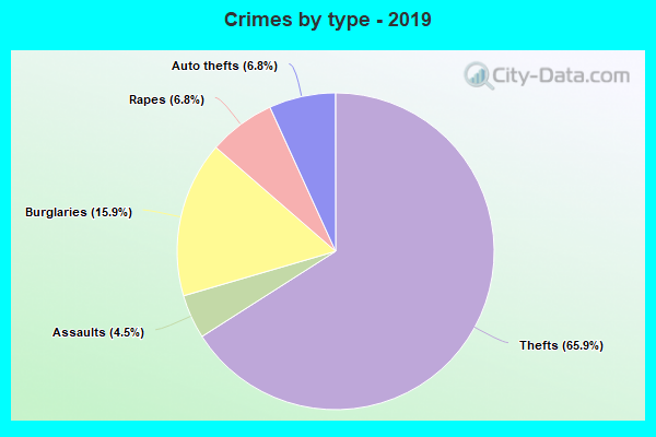 Crimes by type - 2019