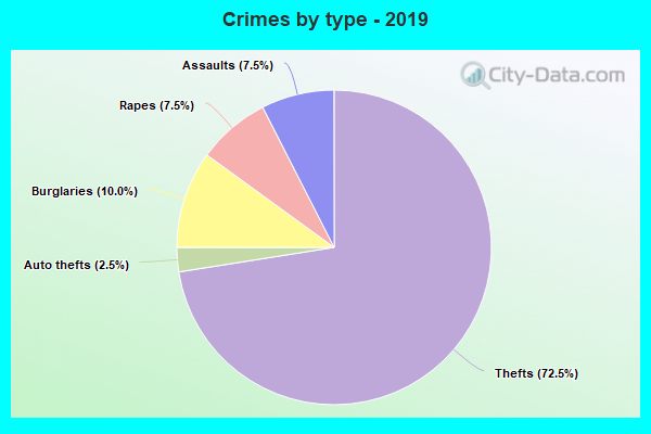 Crimes by type - 2019