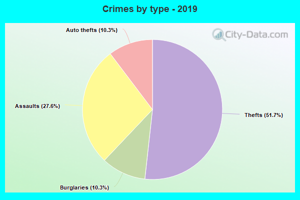 Crimes by type - 2019