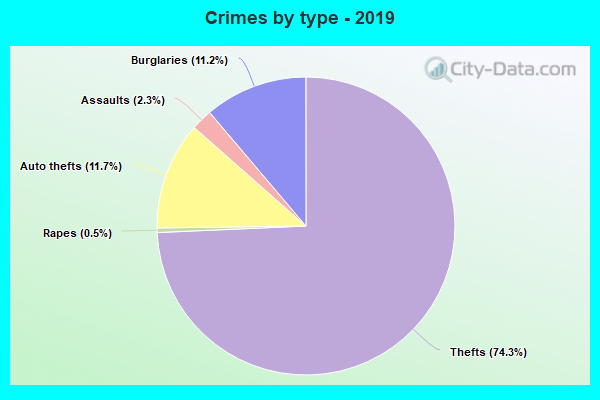 Crimes by type - 2019