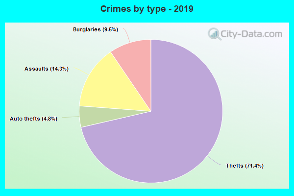 Crimes by type - 2019