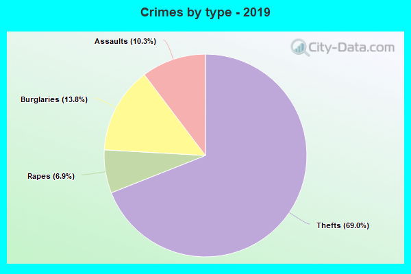 Crimes by type - 2019