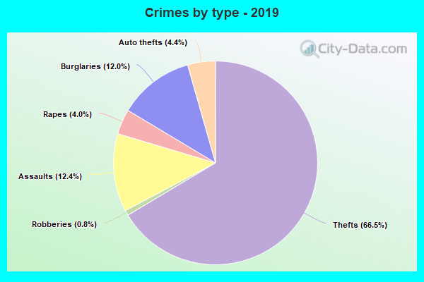 Crimes by type - 2019