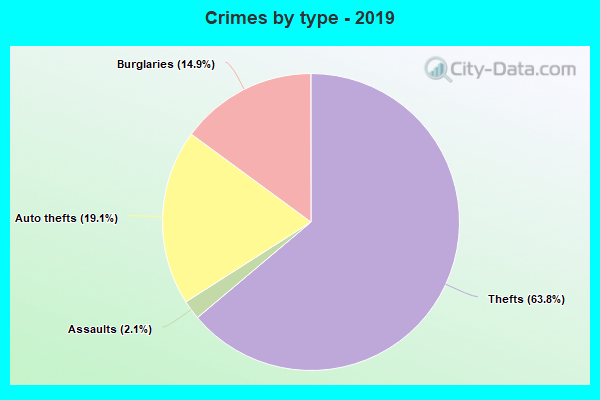 Crimes by type - 2019