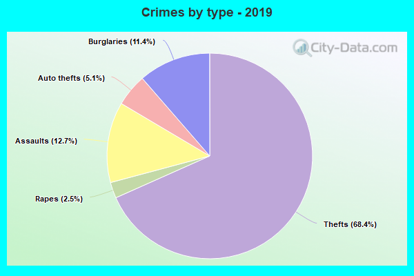 Crimes by type - 2019