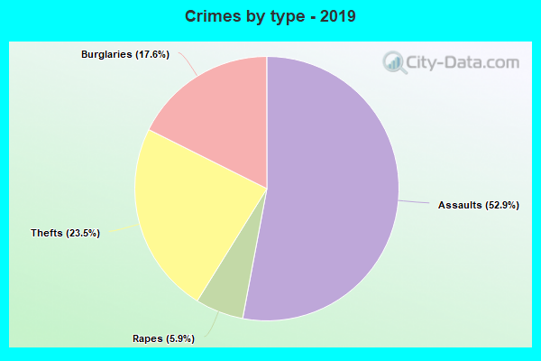 Crimes by type - 2019