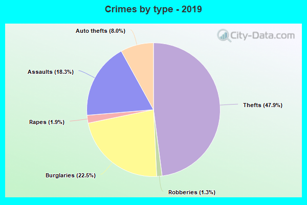 Crimes by type - 2019