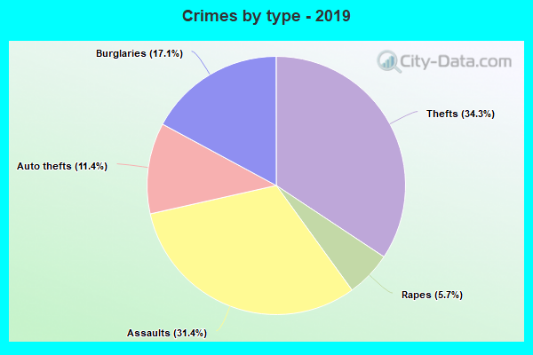 Crimes by type - 2019