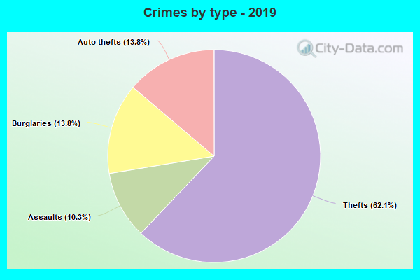 Crimes by type - 2019