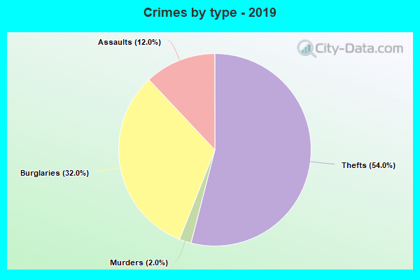 Crimes by type - 2019