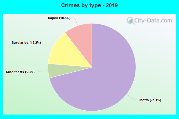 Crimes by type - 2019