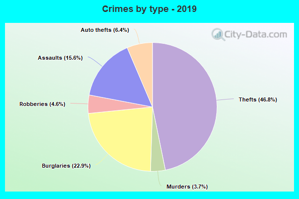 Crimes by type - 2019