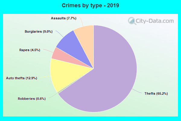 Crimes by type - 2019