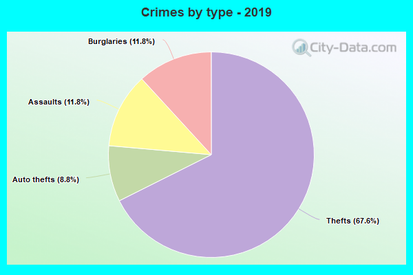 Crimes by type - 2019