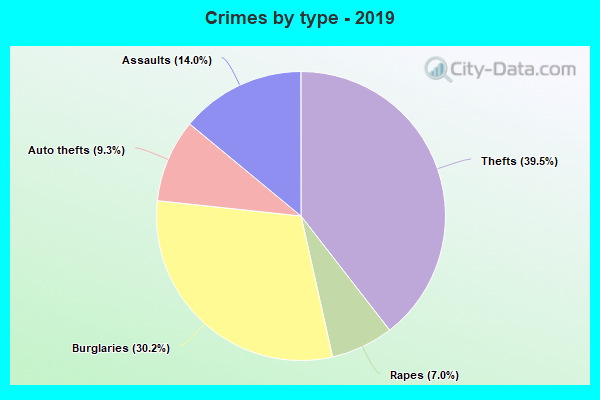 Crimes by type - 2019