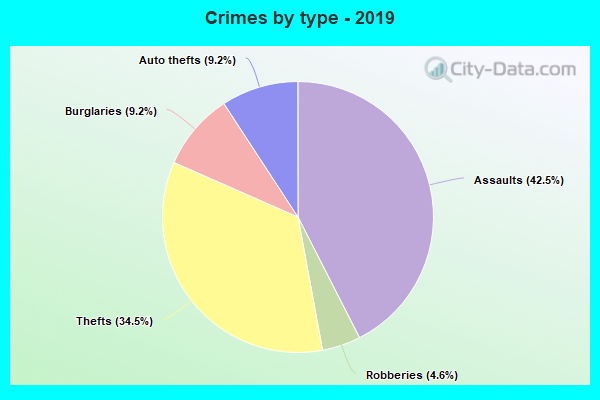 Crimes by type - 2019