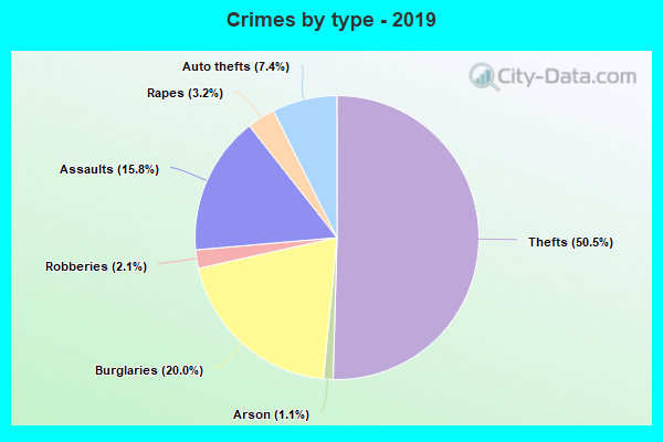 Crimes by type - 2019