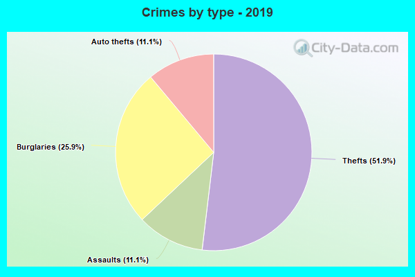 Crimes by type - 2019