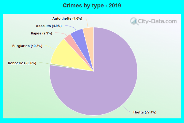 Crimes by type - 2019