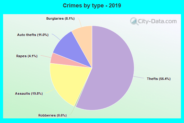 Crimes by type - 2019