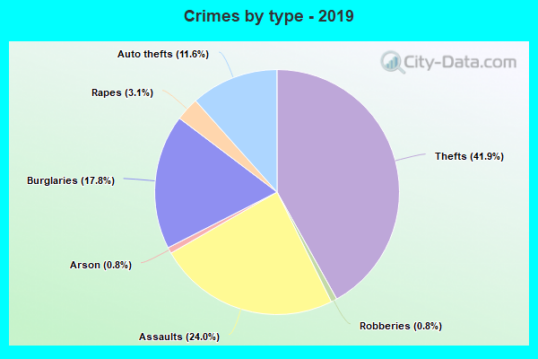 Crimes by type - 2019