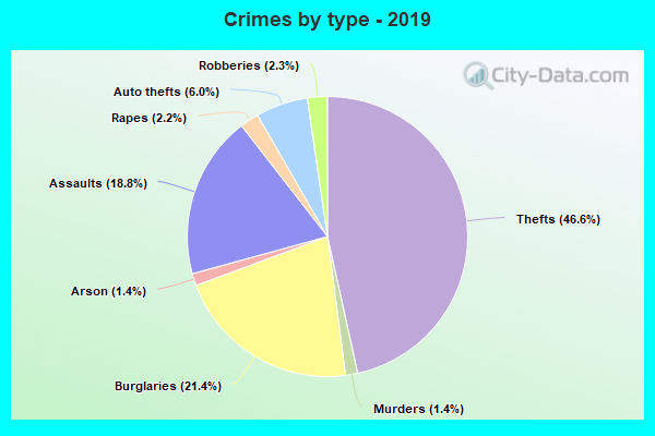 Crimes by type - 2019