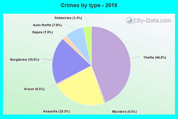 Crimes by type - 2019