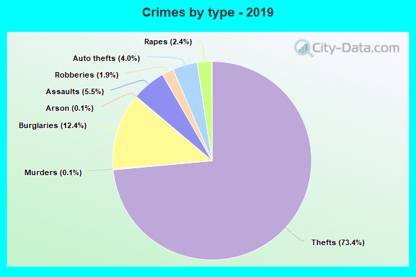 Crimes by type - 2019