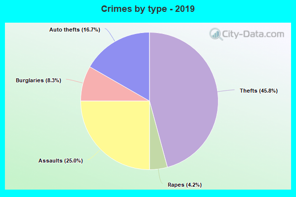 Crimes by type - 2019