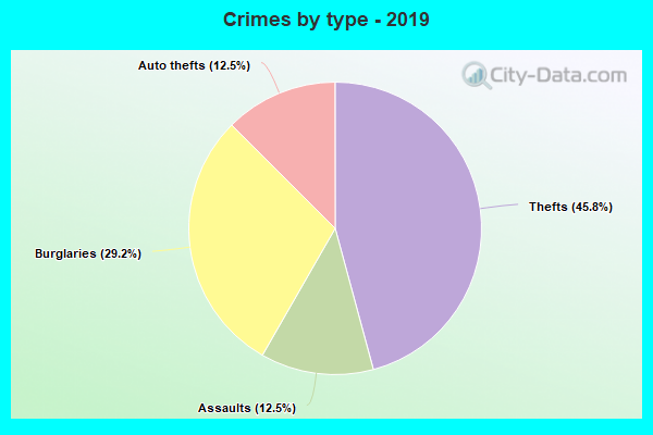 Crimes by type - 2019