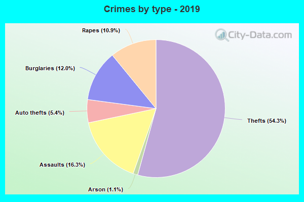 Crimes by type - 2019